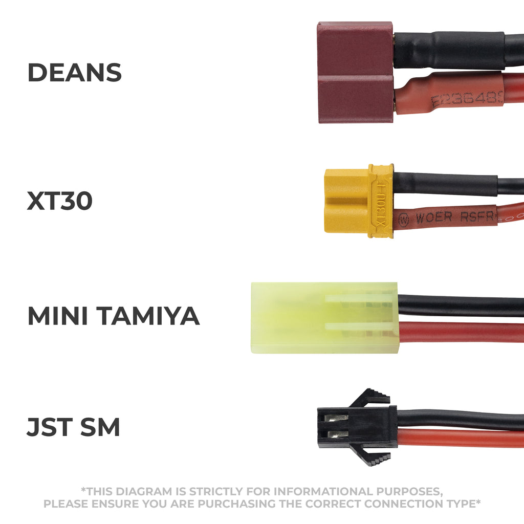 11.1V 2000mah (JST-SM) - Long Cell Battery