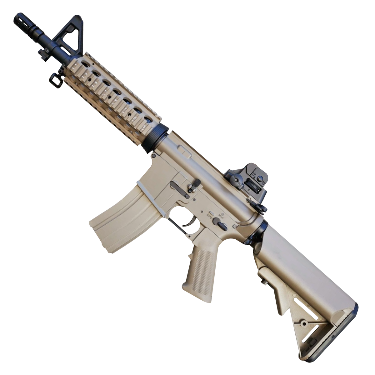 CYMA M4 CQB-R SOPMOD (Tan) Full Metal - Electric Gel Blaster – TacToys