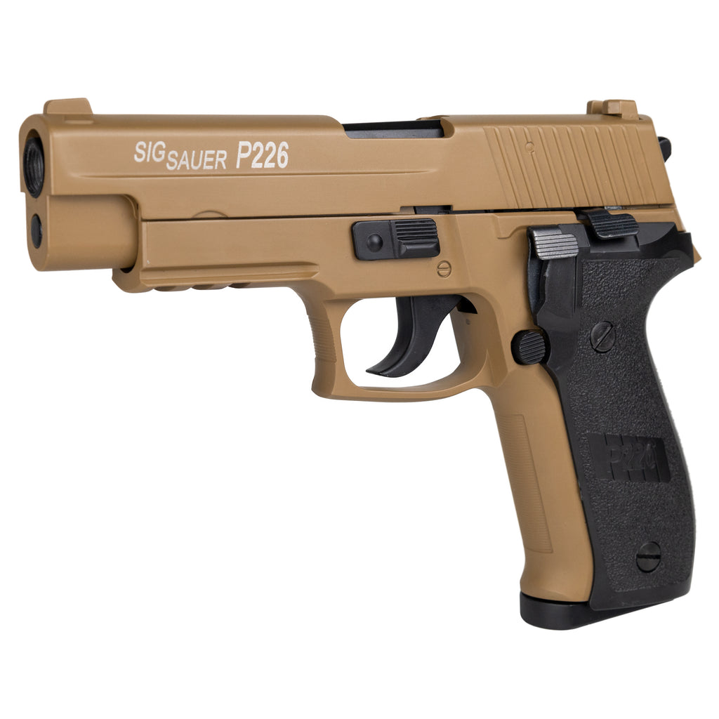 Double Bell SIG P226 (Tan) - Green Gas Gel Blaster