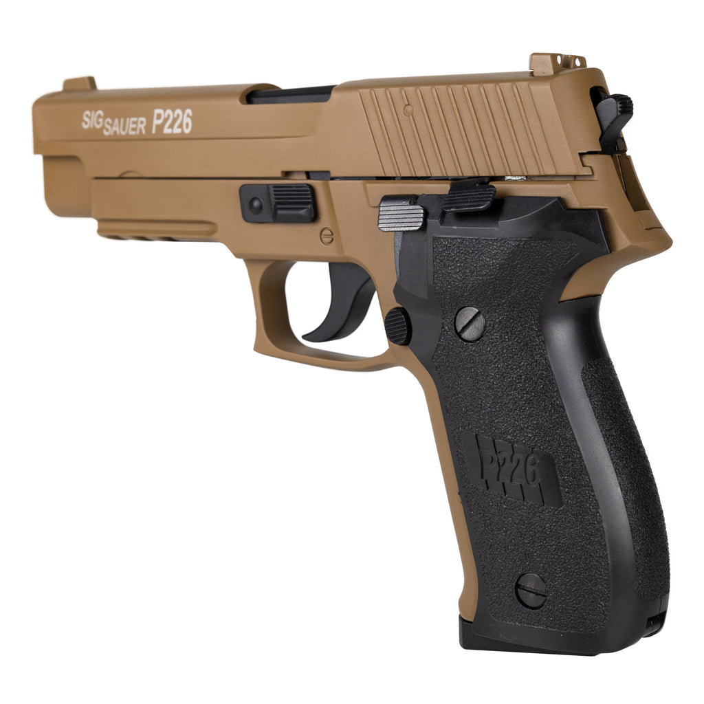 Double Bell SIG P226 (Tan) - Green Gas Gel Blaster